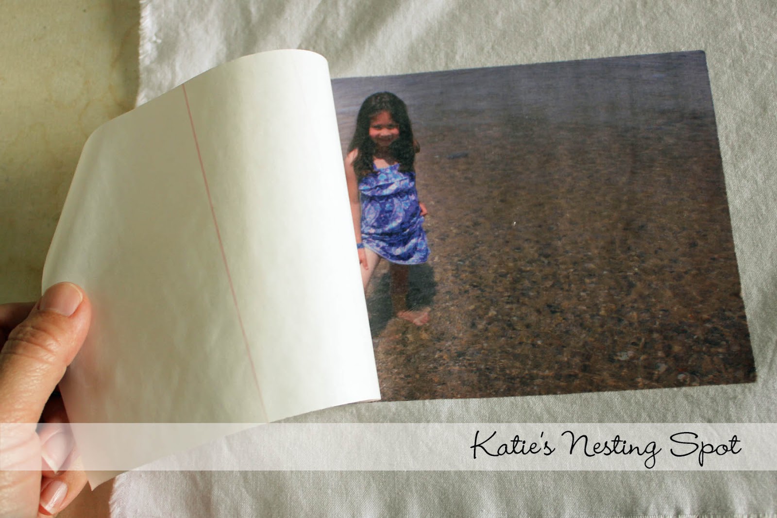 Katie's Nesting Spot Tutorial DIY Fabric Wrapped Iron On Photo Canvas