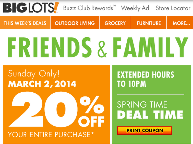 Big Lots Sale for Buzz Club Members! Loudoun County Limbo