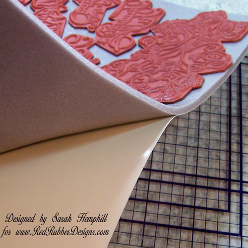 Red Rubber Inspirations Tutorial Tuesday Mounting Rubber Stamps Using
