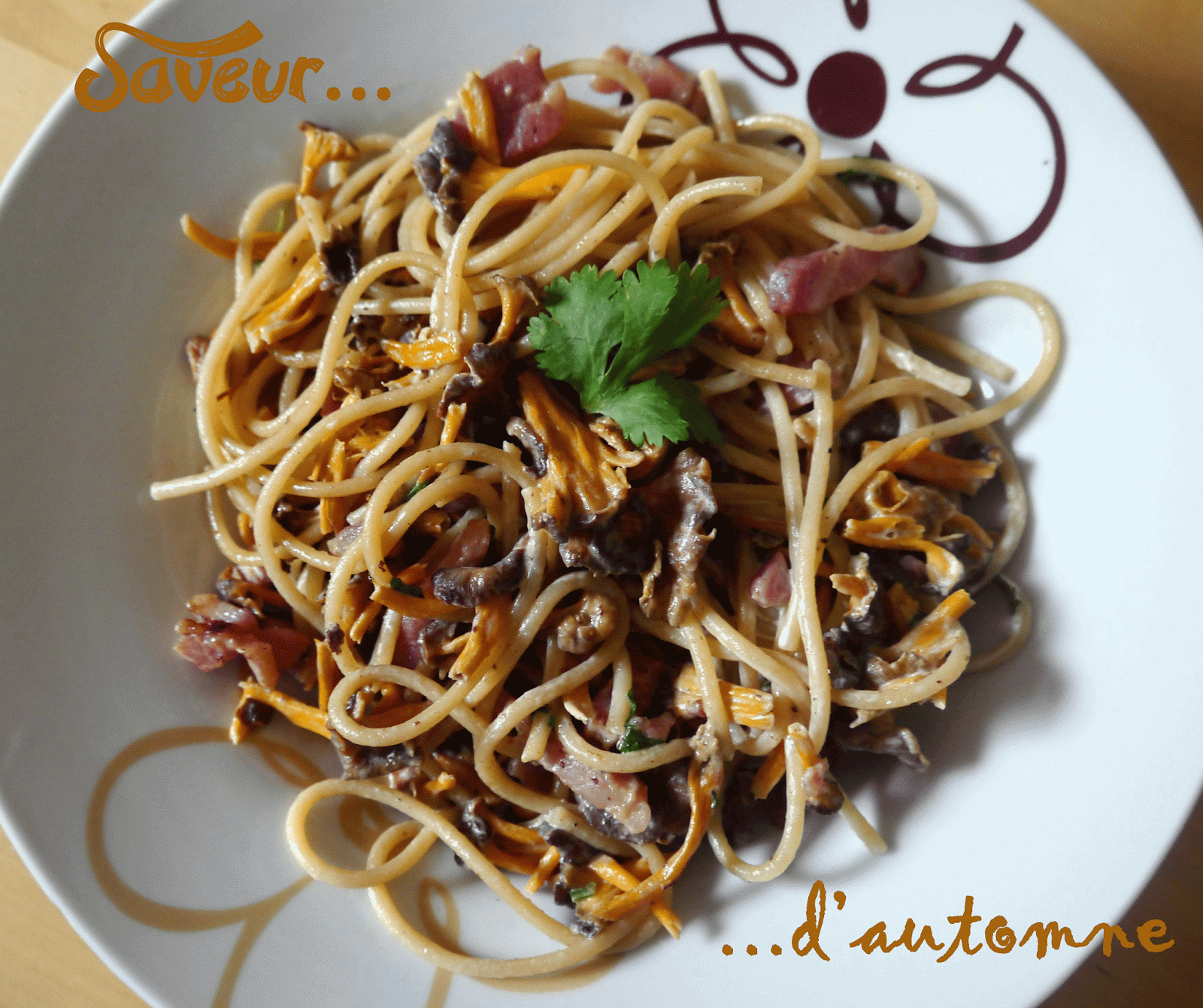 Les délices de lauriane Spaghettis aux chanterelles