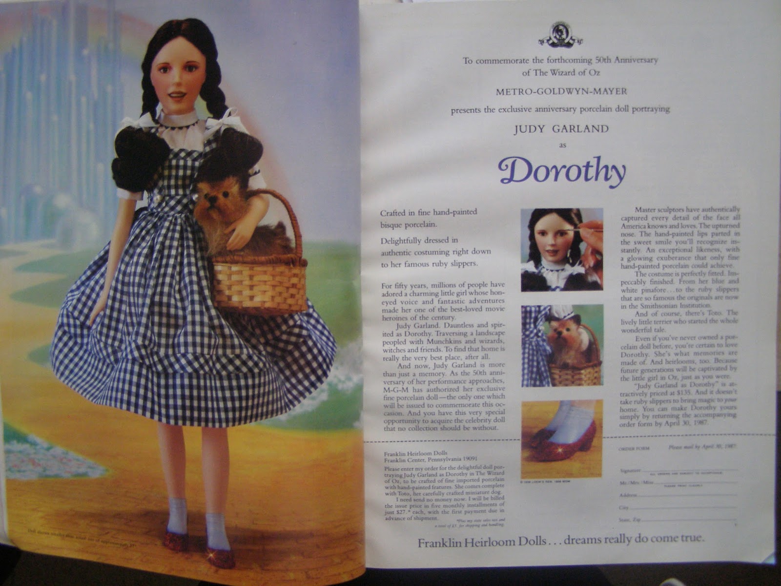 franklin heirloom dolls 1987