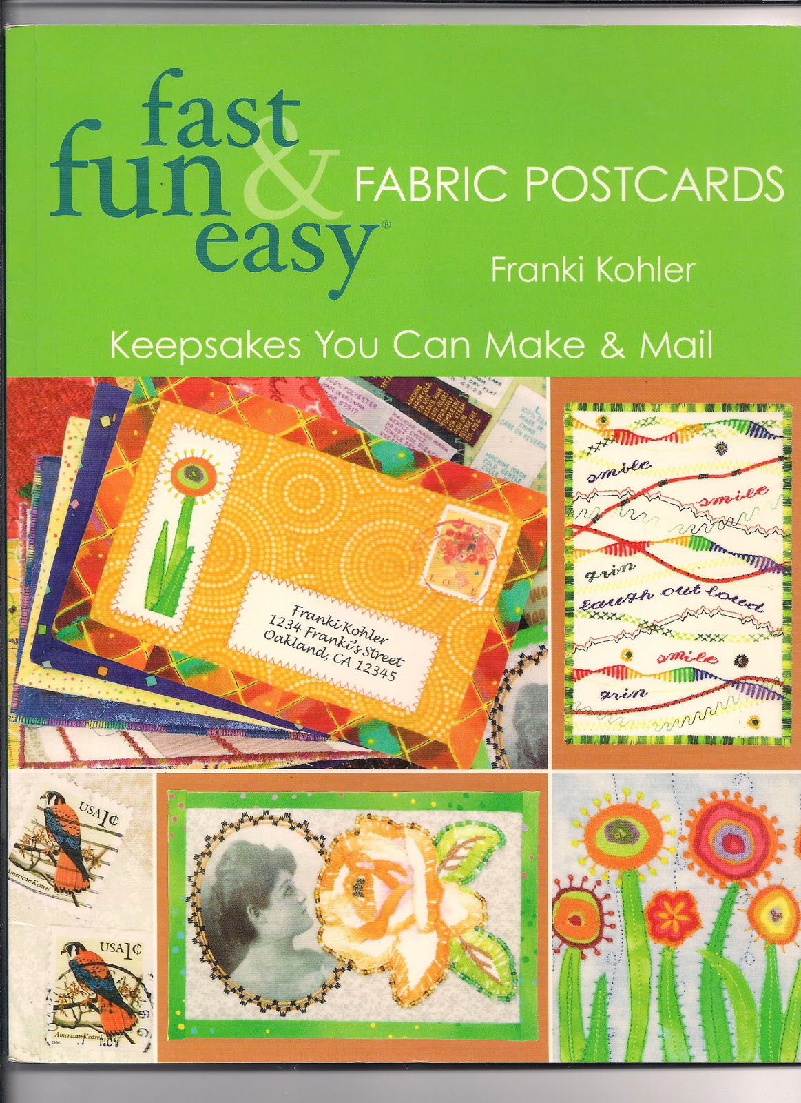 Judy's Postcards Plus Handmade Fabric and Collage Valentine's Day