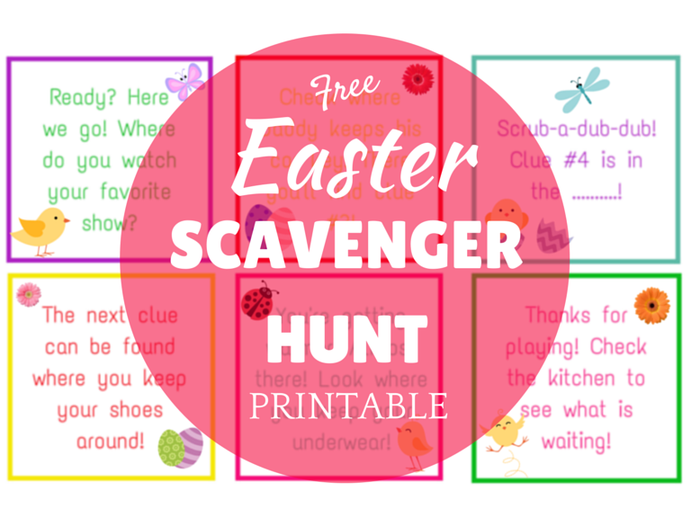 Easter Scavenger Hunt Printable The Organized Dream