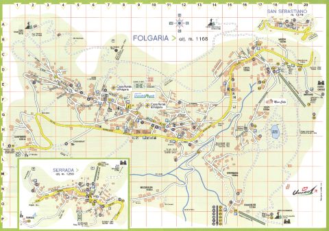 Cartina Mappa Piantina Folgaria (TN)