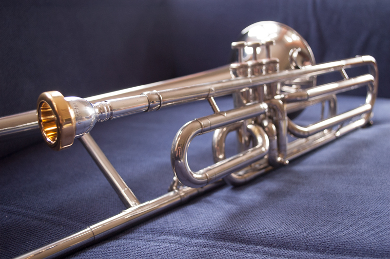 Valve Trombone in Bb by Amati in Nickel Silver Finish