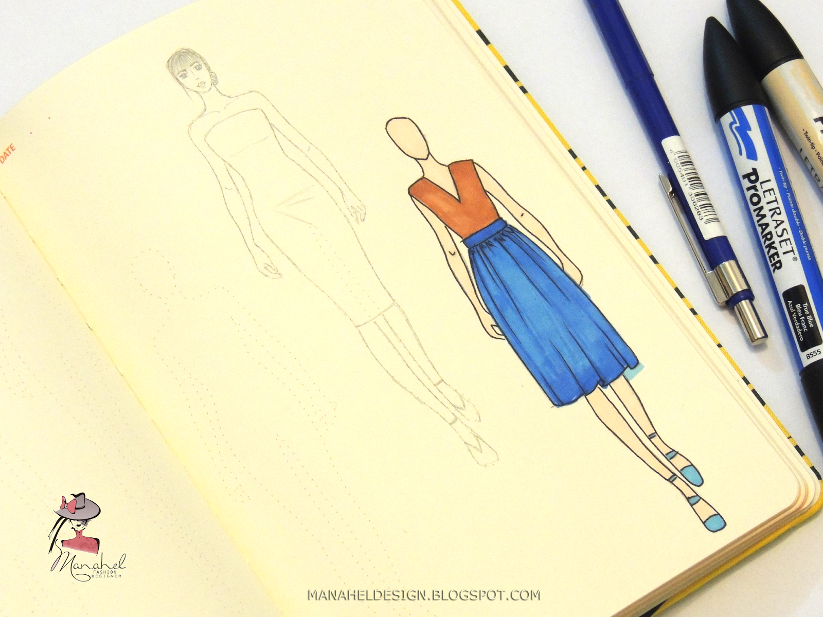 ريفيو الفاشوناري لرسم الازياء 3 Review Manahel Design
