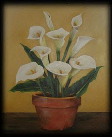 "Lillies in Flower Pot"