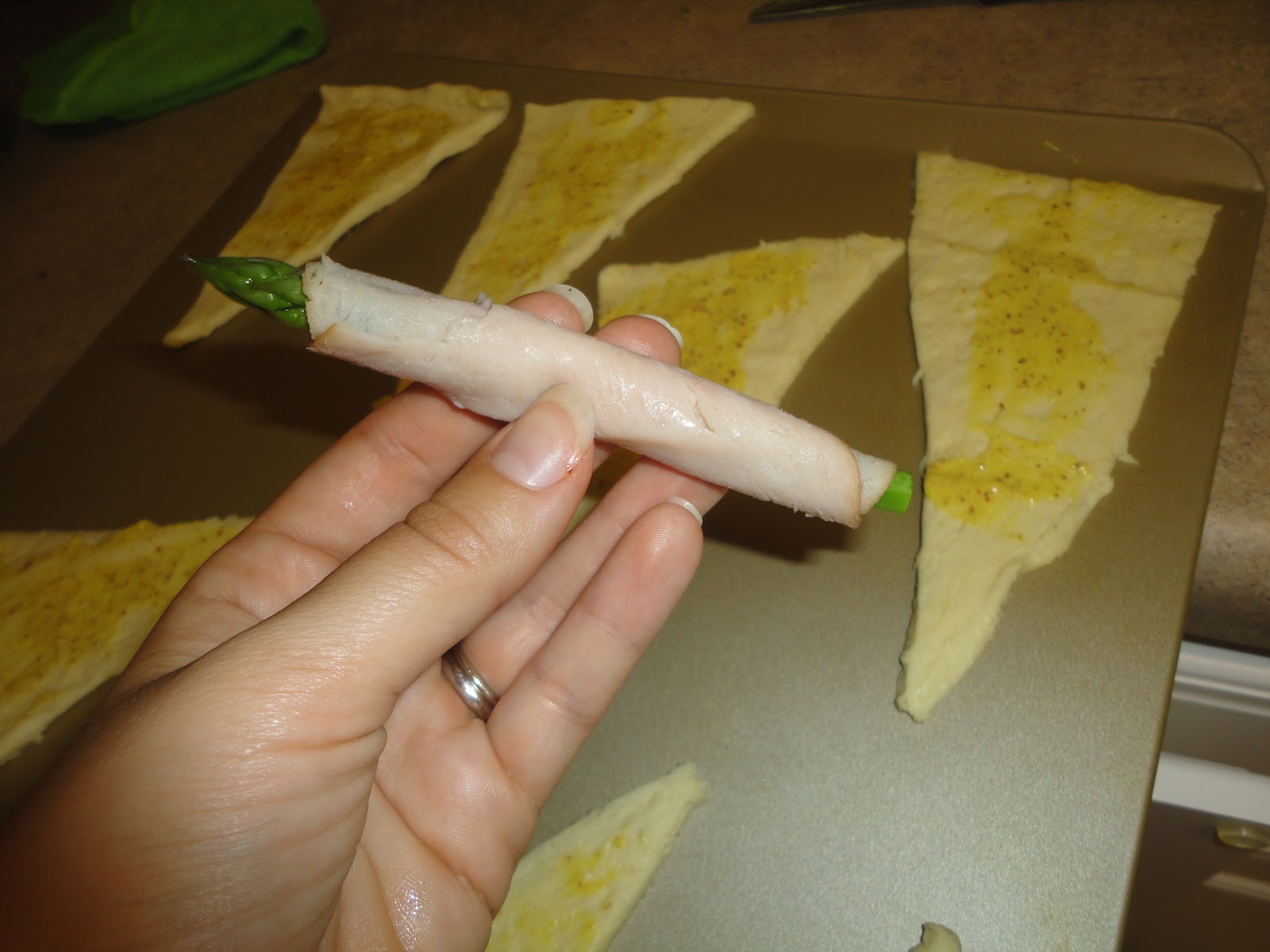 Cookin Stuff Asparagus Crescent Rolls