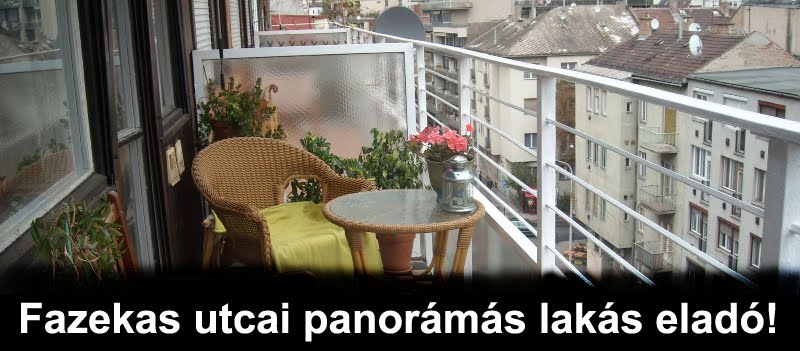 Fazekas utcai panorámás lakás eladó!