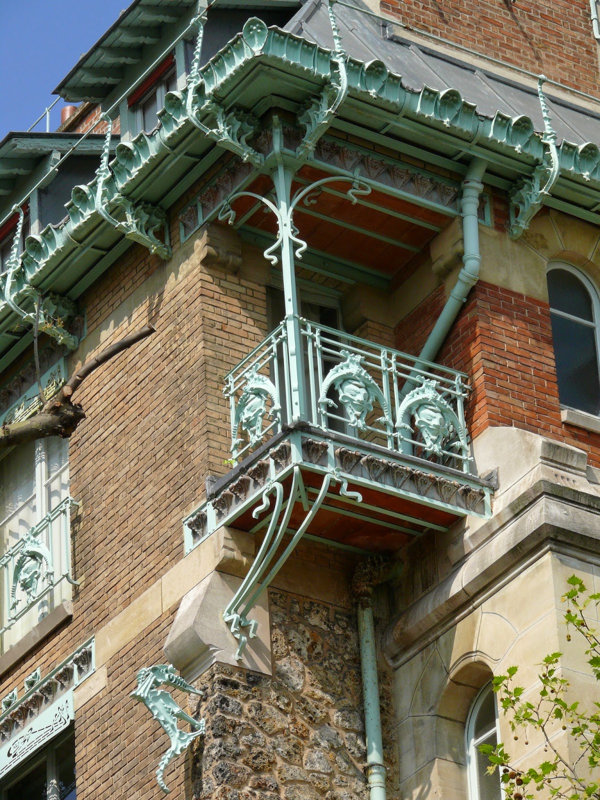 DiseÃo interior: art nouveau Balcone Barandas creativo