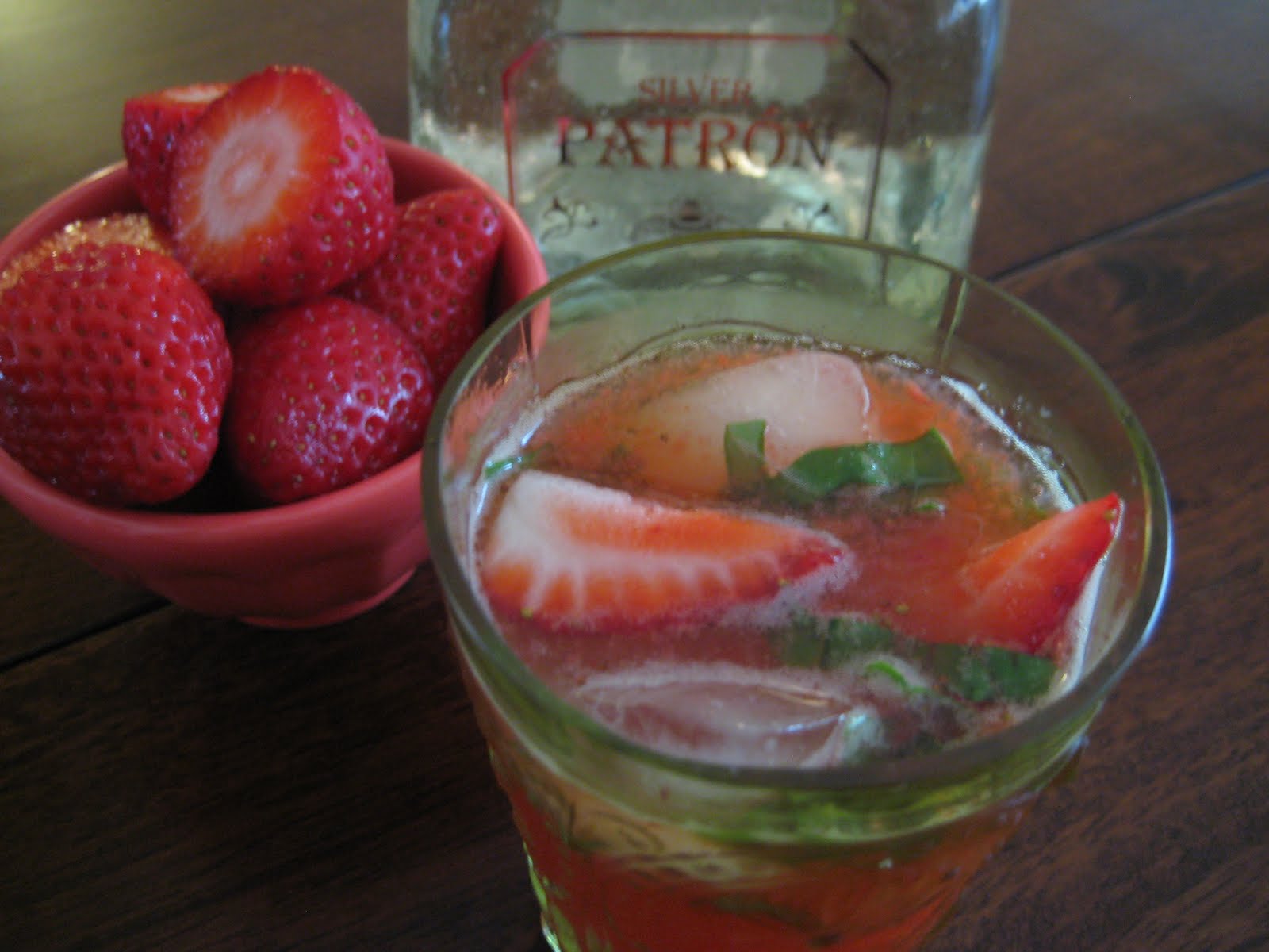 The Lush Chef Spicy Strawberry Basil Margaritas