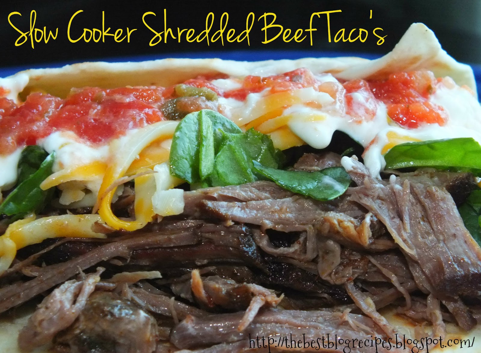The Best Blog Recipes Slow Cooker Shredded Beef Taco's