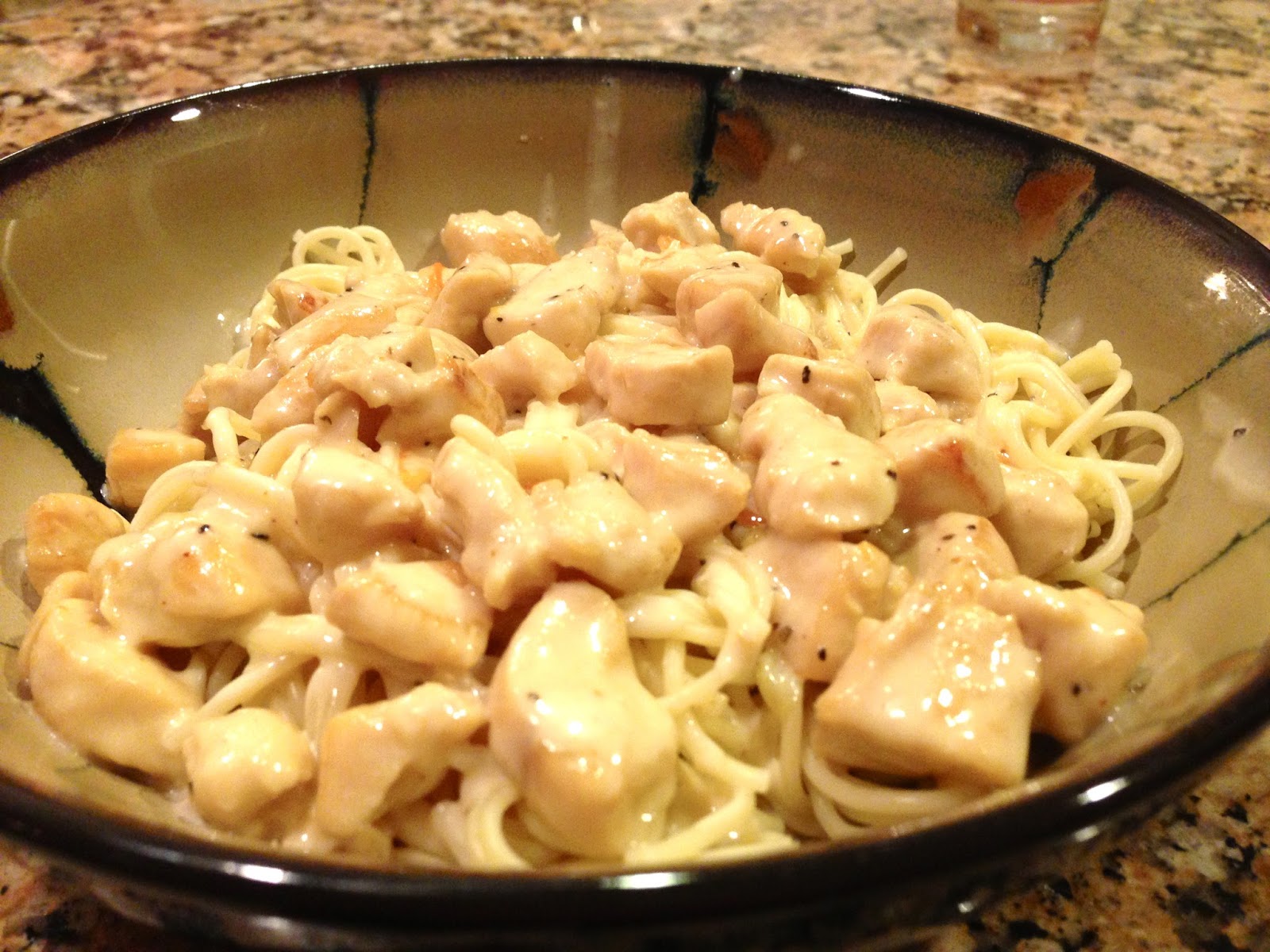 Escapades in Eating Creamy Orange Chicken Pasta