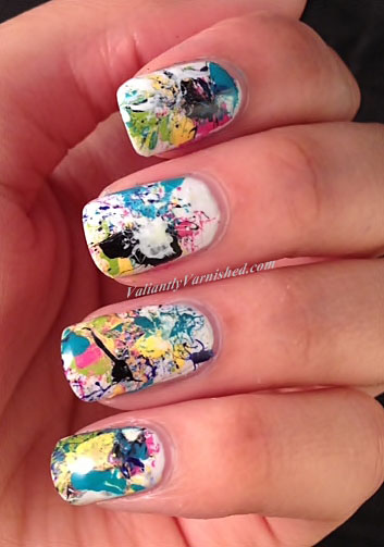 9 graffiti nail art design