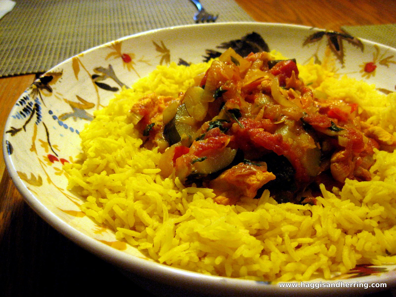 Recipes by the Haggis and the Herring: Chicken Tajine with Zucchini