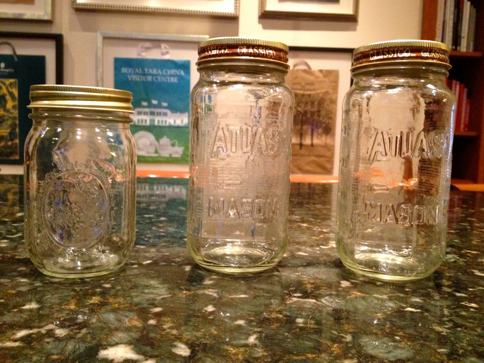 Lively Lace Tinted Mason Jars