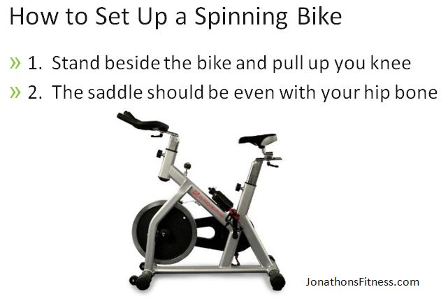 set up spin bike