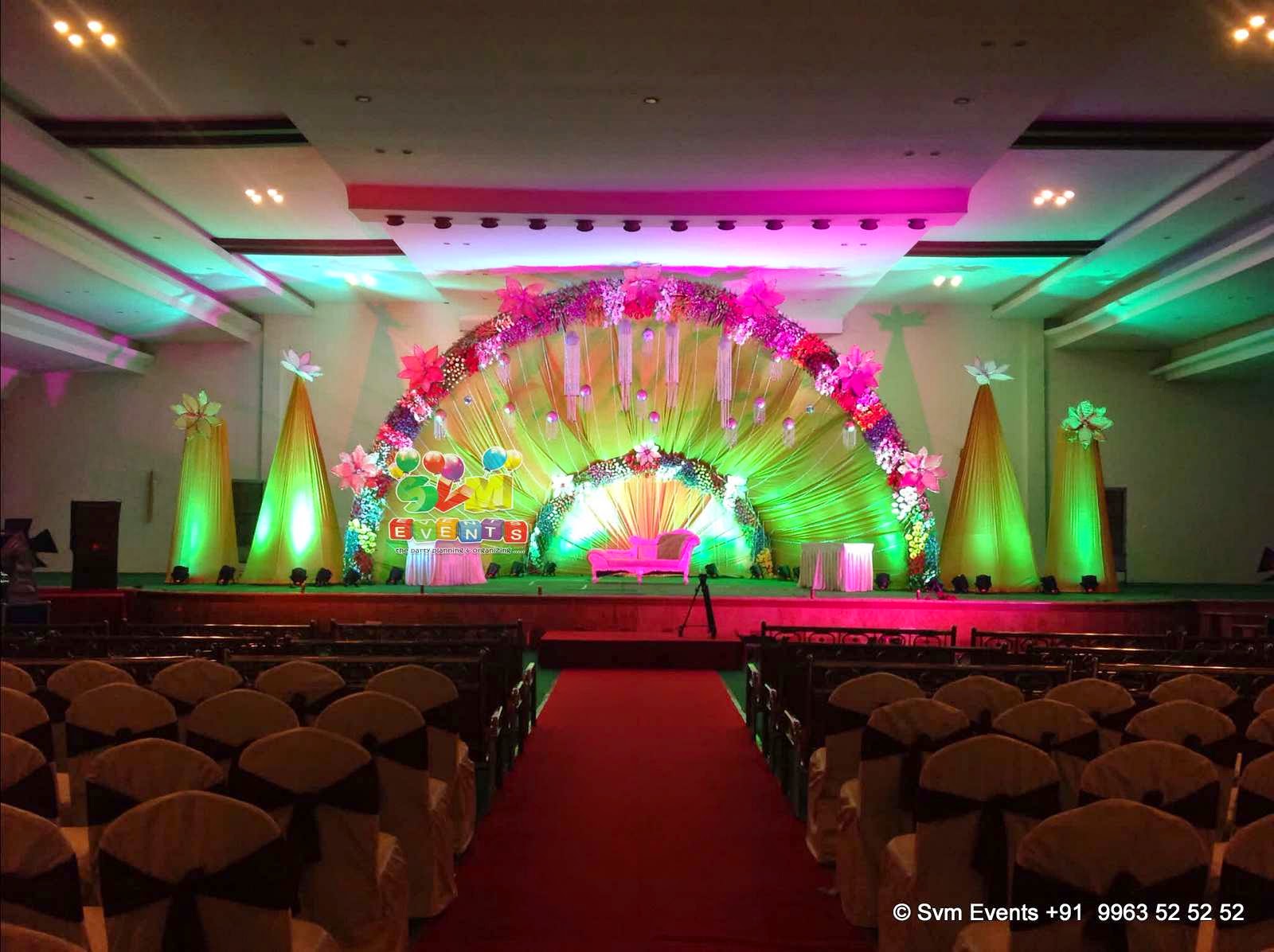 Svm Events Wedding Reception Flower Decoration Kvr Garden Medchal Wedding Reception Flower Decoration Kvr Garden Medchal