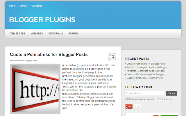 blogger widgets