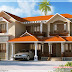 Awesome 4 bedroom Kerala home elevation