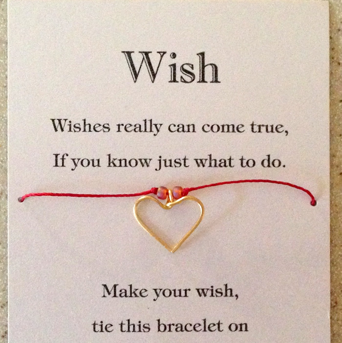 Lisa Yang S Jewelry Blog Wish Bracelet Charms Card And Poem Diy Heart Charm Wish Bracelet By Lisa Yang Jewelry