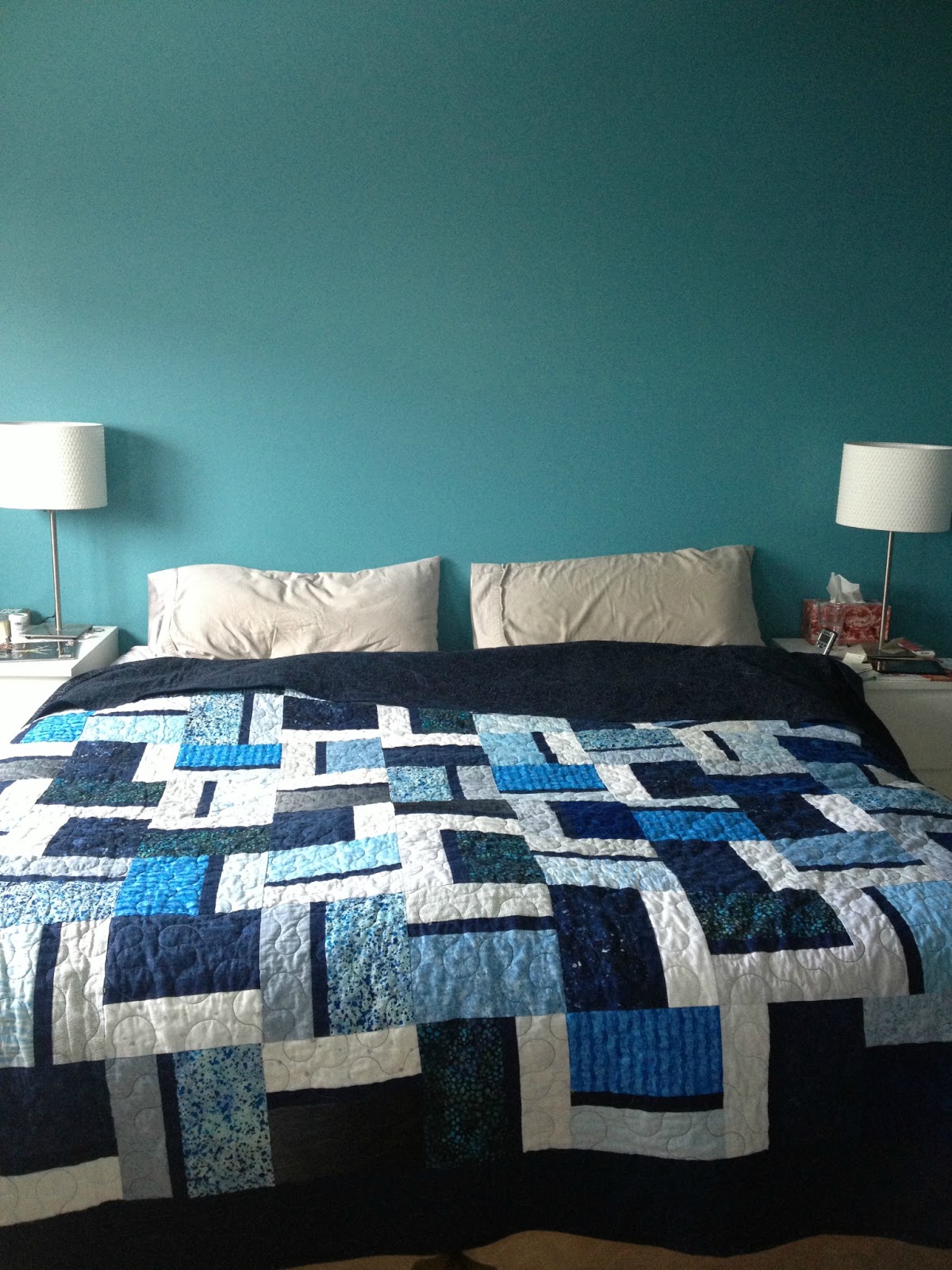 A Beautiful Backdrop Picture Frame Headboard Reveal