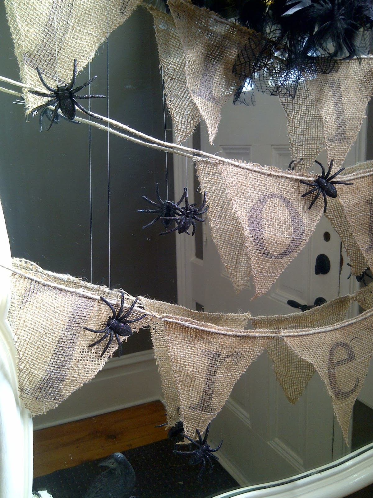 Brick Home Love Halloween Decorating