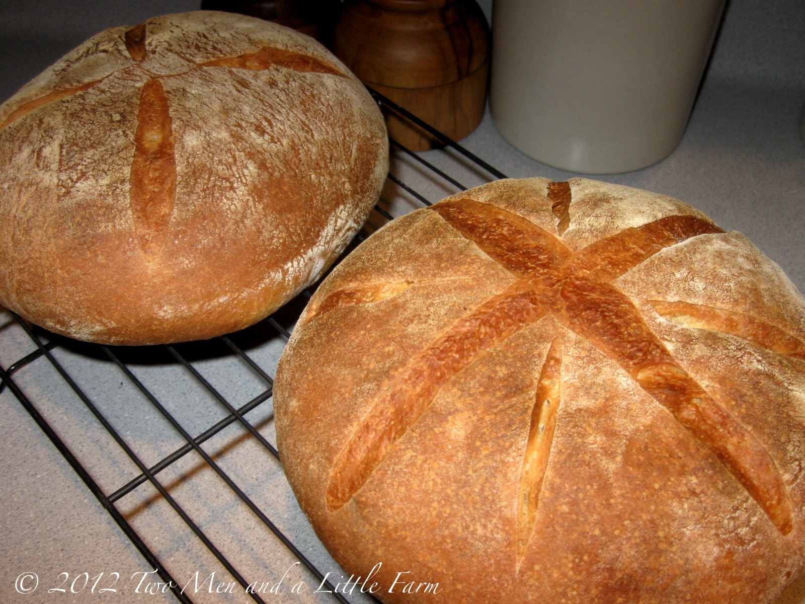 Two Men and a Little Farm LOVE THE SMELL OF FRESH BAKED BREAD