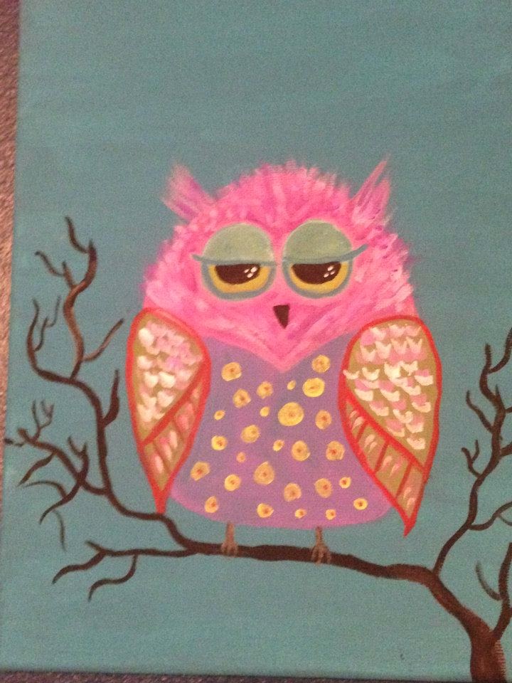 Painting with the Art Sherpa Littlest Hoot online free painting lesson