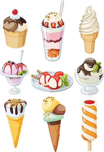 helados vectoriales