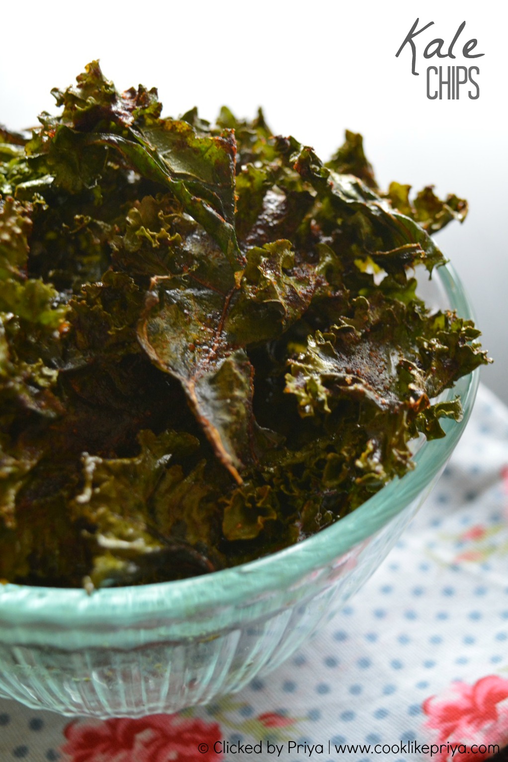 Cook like Priya Kale Chips Indian Style How to make Kale chips