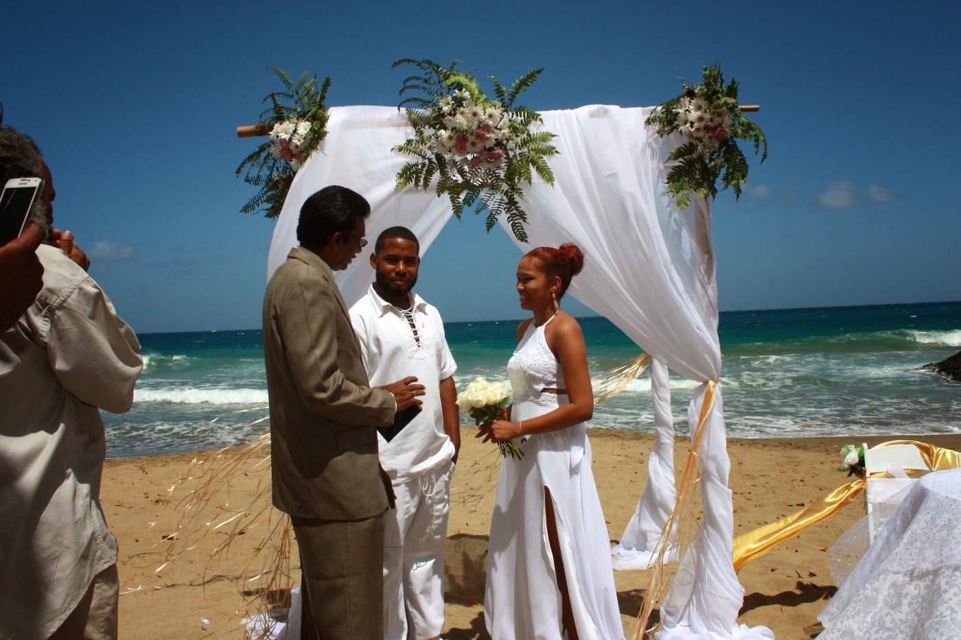 Real Destination Weddings Morning Beach Wedding In Tobago Marcus