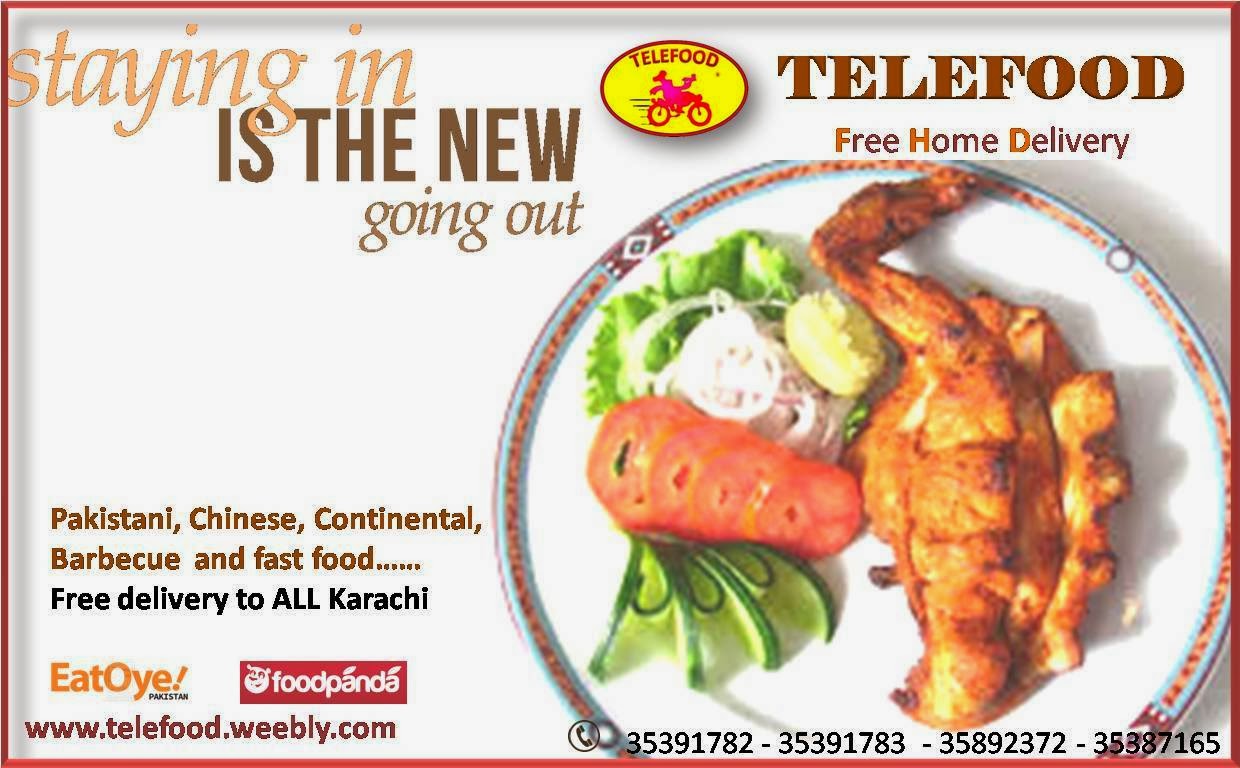 Food home delivery restaurants and outlets in Karachi