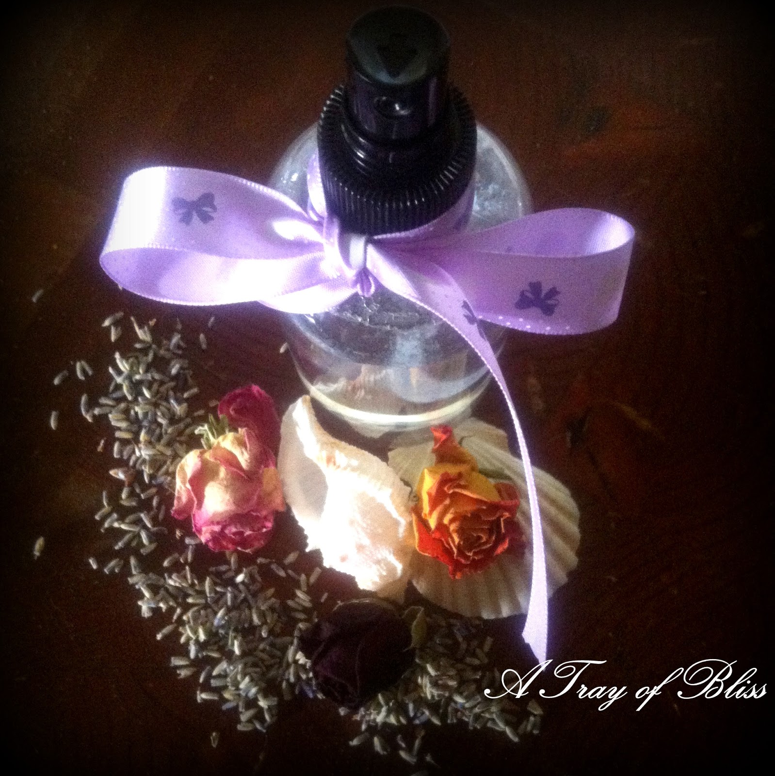 A Tray of Bliss Heavenly Pillow Sprays...