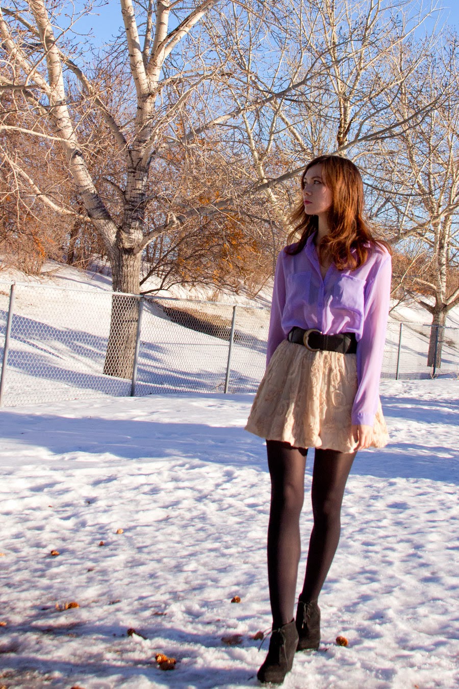 Forever21, Chiffon, party outfit, Juicy Couture, Arm Candy, Steve Madden, wedge booties, spring fashion, winter fashion