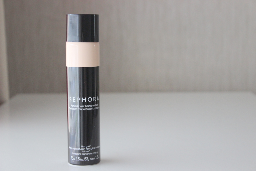 Sephora Perfection Mist Airbrush foundation review, before & after