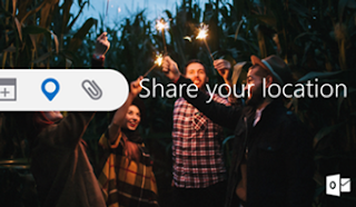Enviar mi ubicacion desde un mensaje de correo en Outlook App