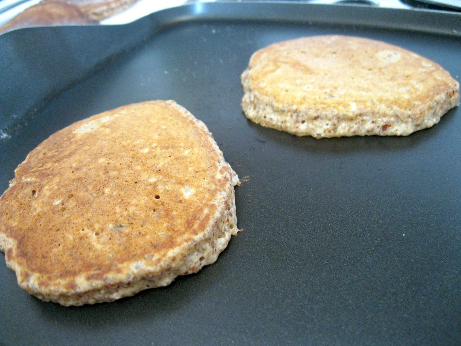 So There. Healthy Spiced Pancakes with Chia, Flax, and Almonds
