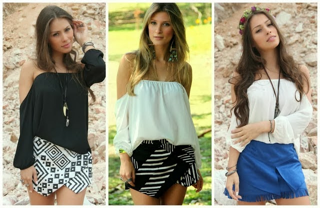 Tendência: Estilo "Gypsy" O cigano com o pé na moda. Já estou vendo uma nova tendência no ar e acho que vocês também já notaram algumas fashionistas usando umas blusinhas com os ombros bem caídos, pós bem, este é o tal gypsy style. Que promete favorecer os looks descontraídos e frescos agora pró-verão.
