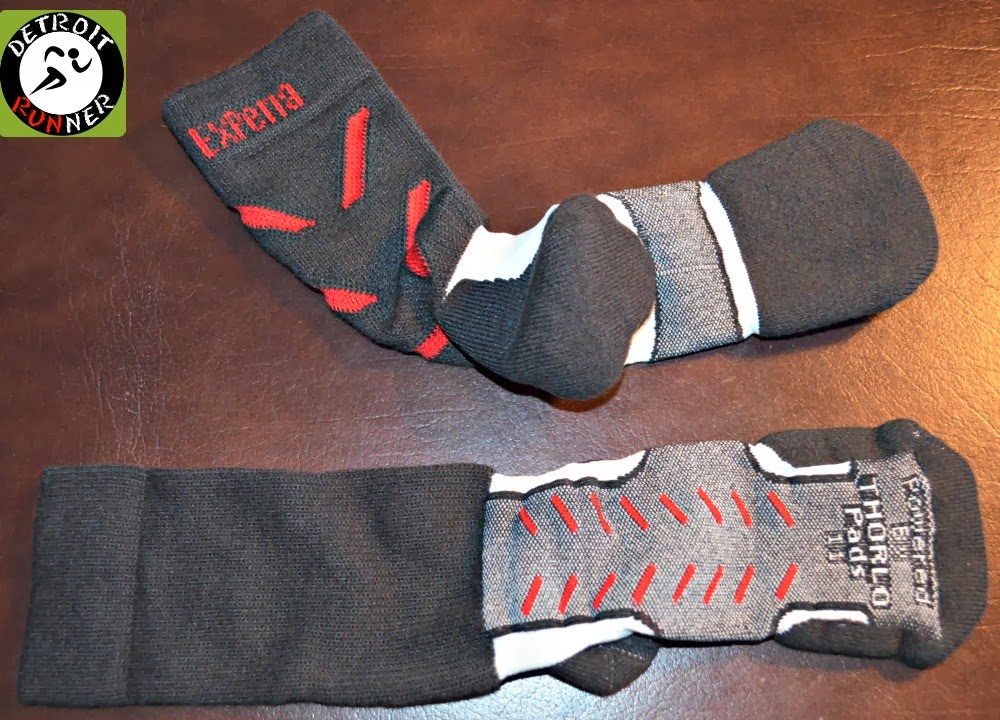 DETROIT RUNNER.... Experia "Crew" by ThorLo sock review