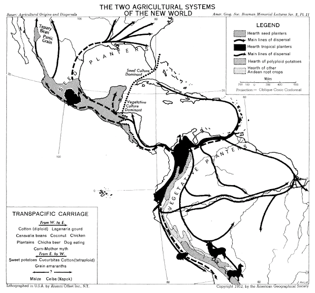 Cryptoforestry Carl Sauer's maps on agricultural origins