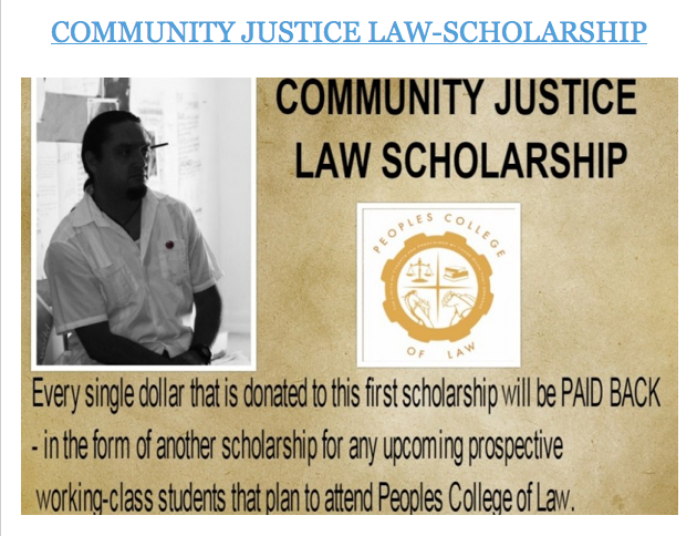 Community Justice Law-Scholarship By Francisco Chavo Romero