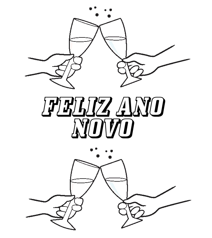 Desenhos De Feliz Ano Novo Para Colorir Desenhos Para Colorir Desenho para colorir de ano novo e reveillon. desenhos para colorir