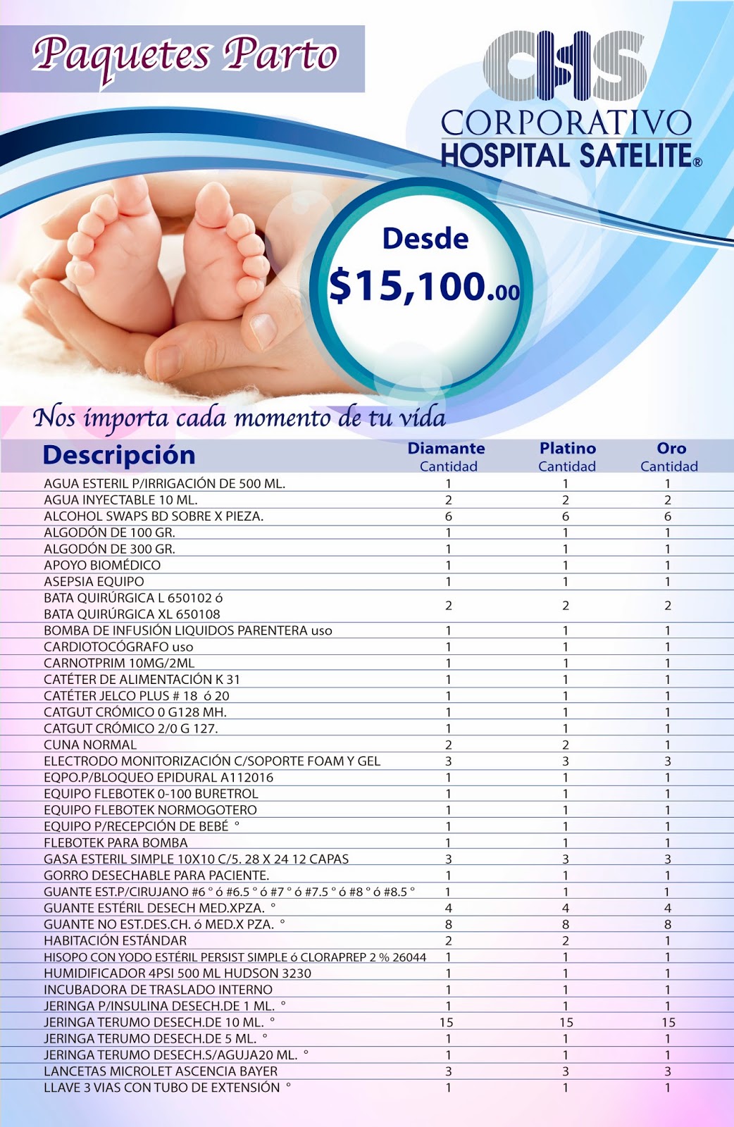 Corporativo Hospital Satélite ¡Conoce nuestros paquetes de parto!