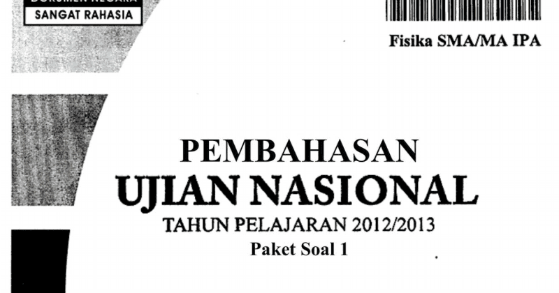 Contoh Soal Un Fisika Sma Beserta Pembahasan Contoh Soal Un Fisika Sma Beserta Pembahasan