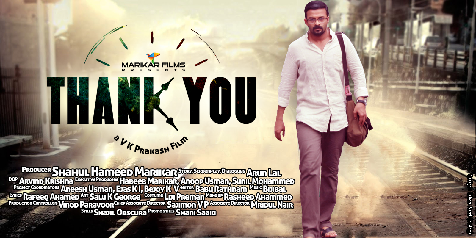 Isham Azad (IYSHaeM) Official Blog Thank You Malayalam Movie Poster