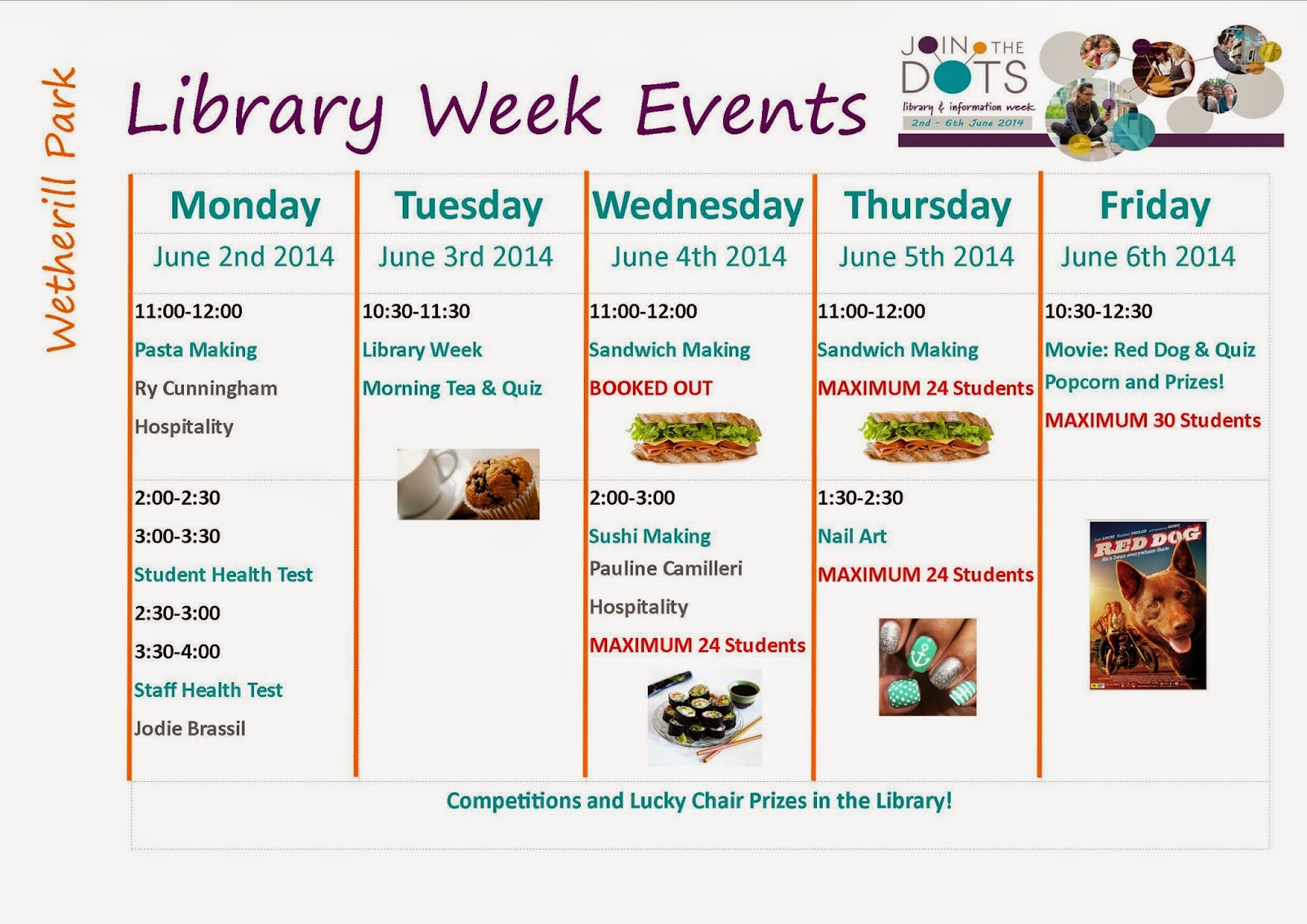 Wetherill Park College Library Join us for Library Week Monday 2nd