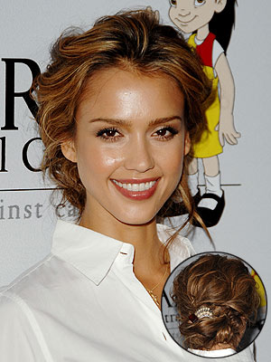 Wavy Updo Hairstyle Pictures Celebrity Hairstyle Ideas