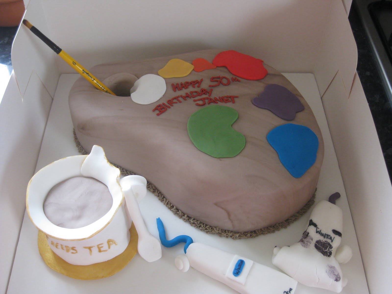 Pitcher Perfect Cakes Artist Palette cake