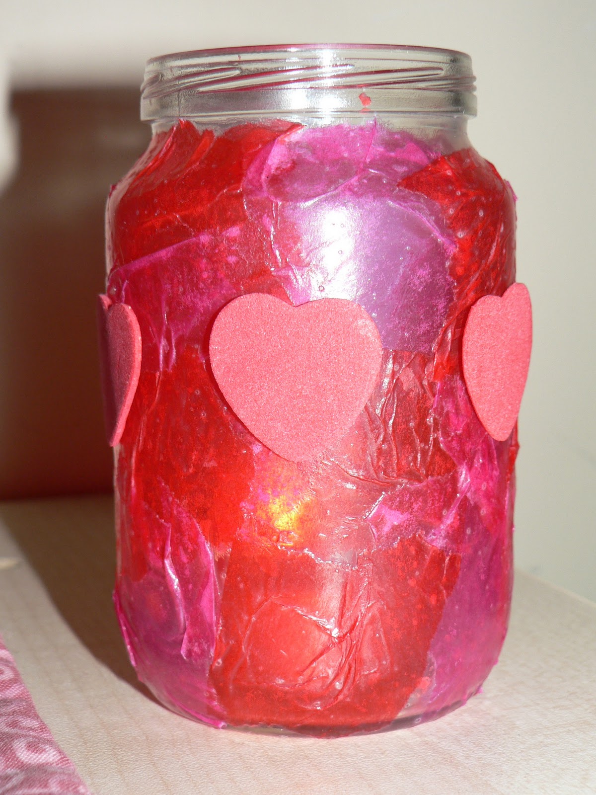 Mama Pea Pod {Valentine Tea Light Votive Holders}